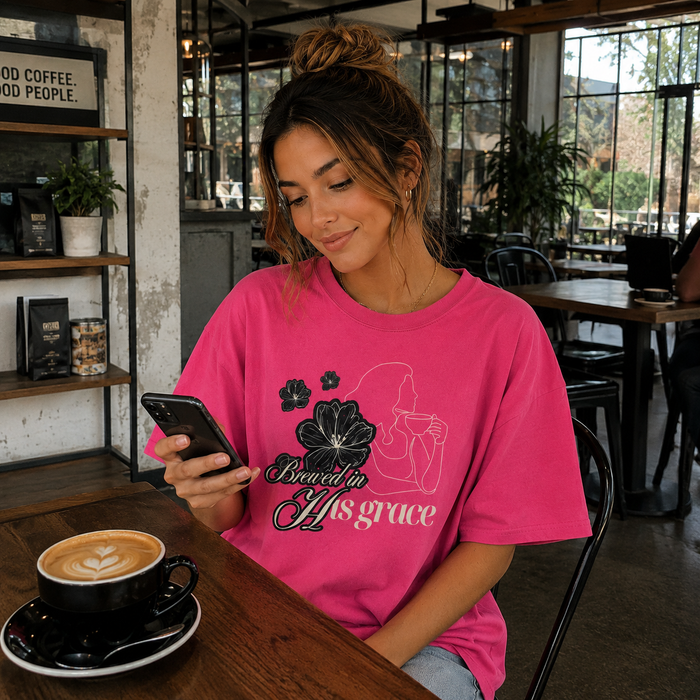 Brewed In His Grace - Women's Tee