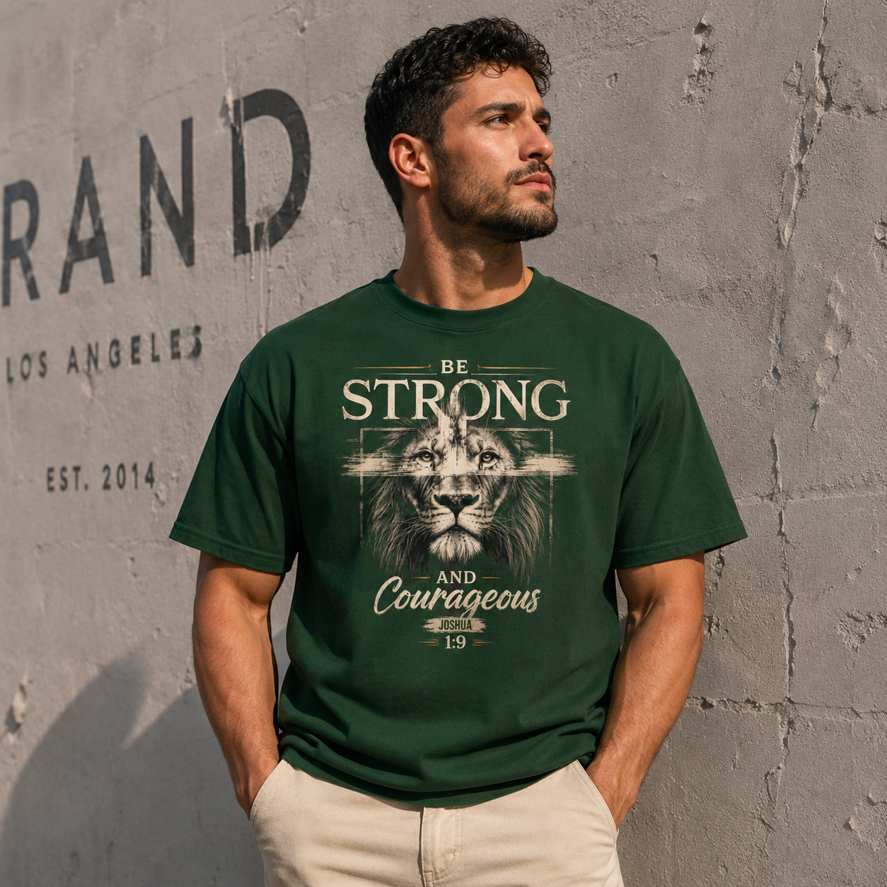 Be Strong and Courageous - Men's Tee