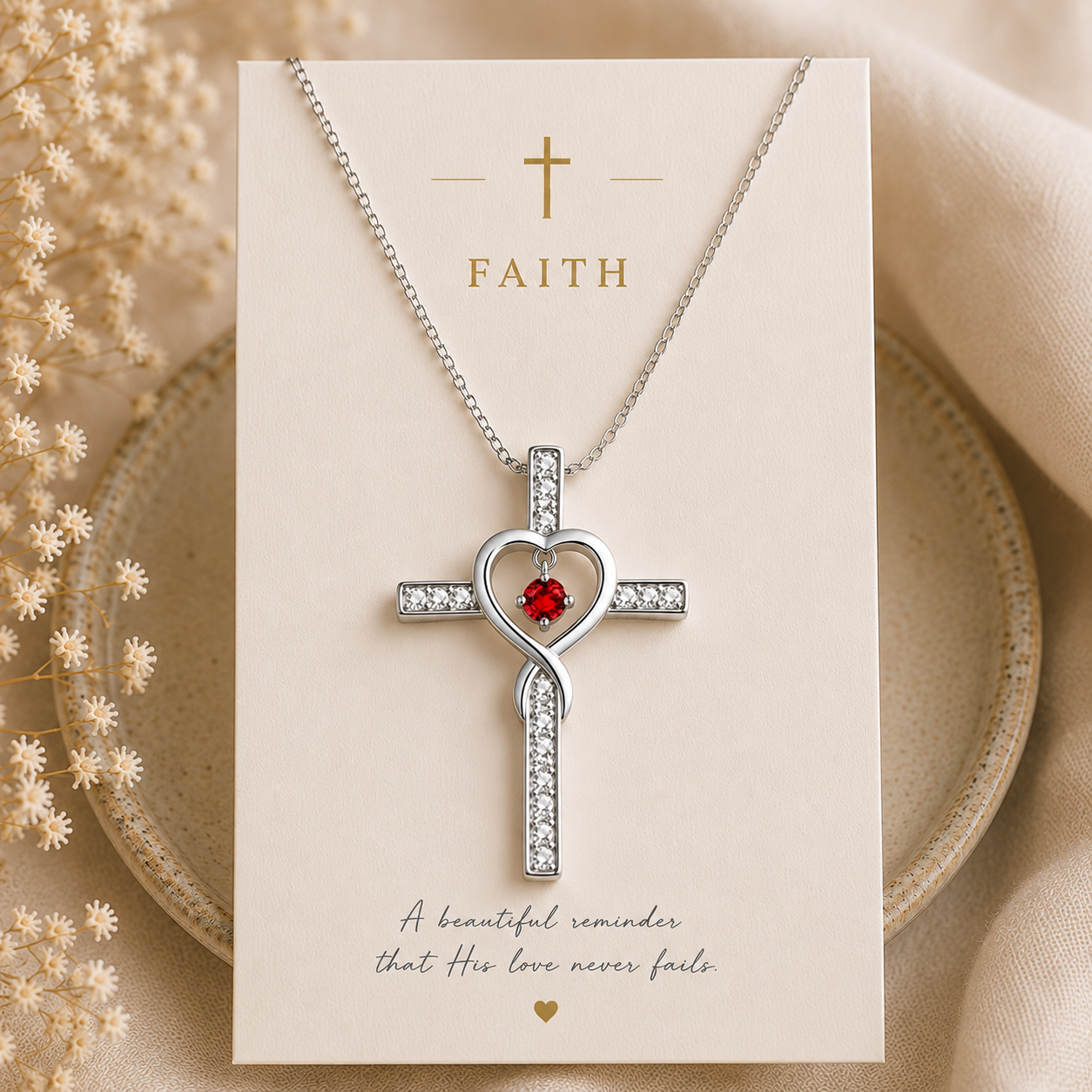 Eternal Love Cross Necklace