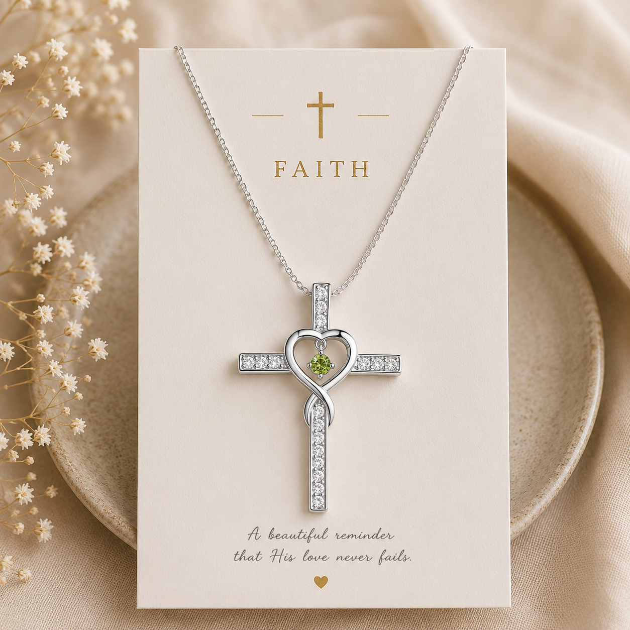 Eternal Love Cross Necklace