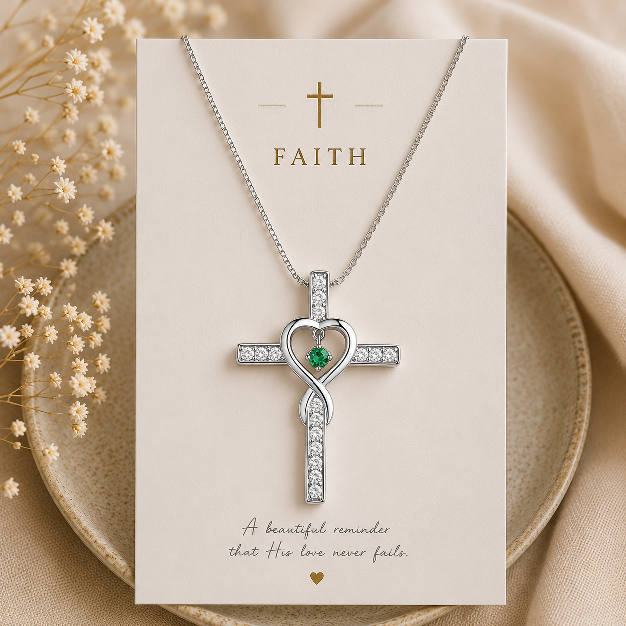 Eternal Love Cross Necklace