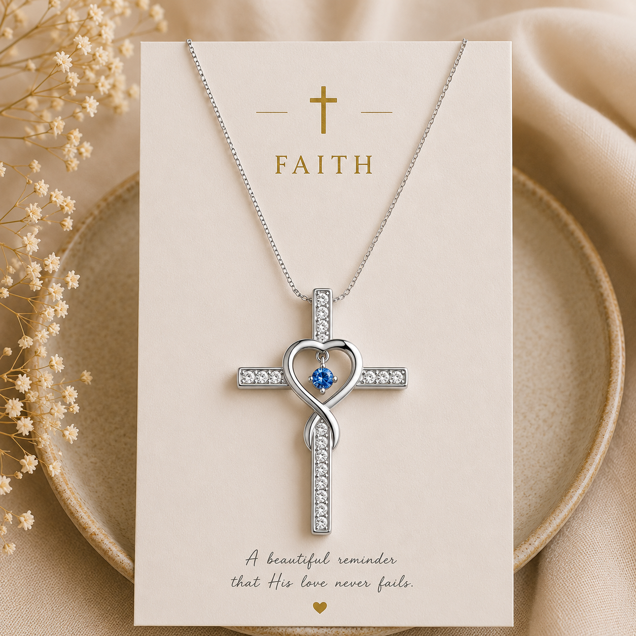 Eternal Love Cross Necklace